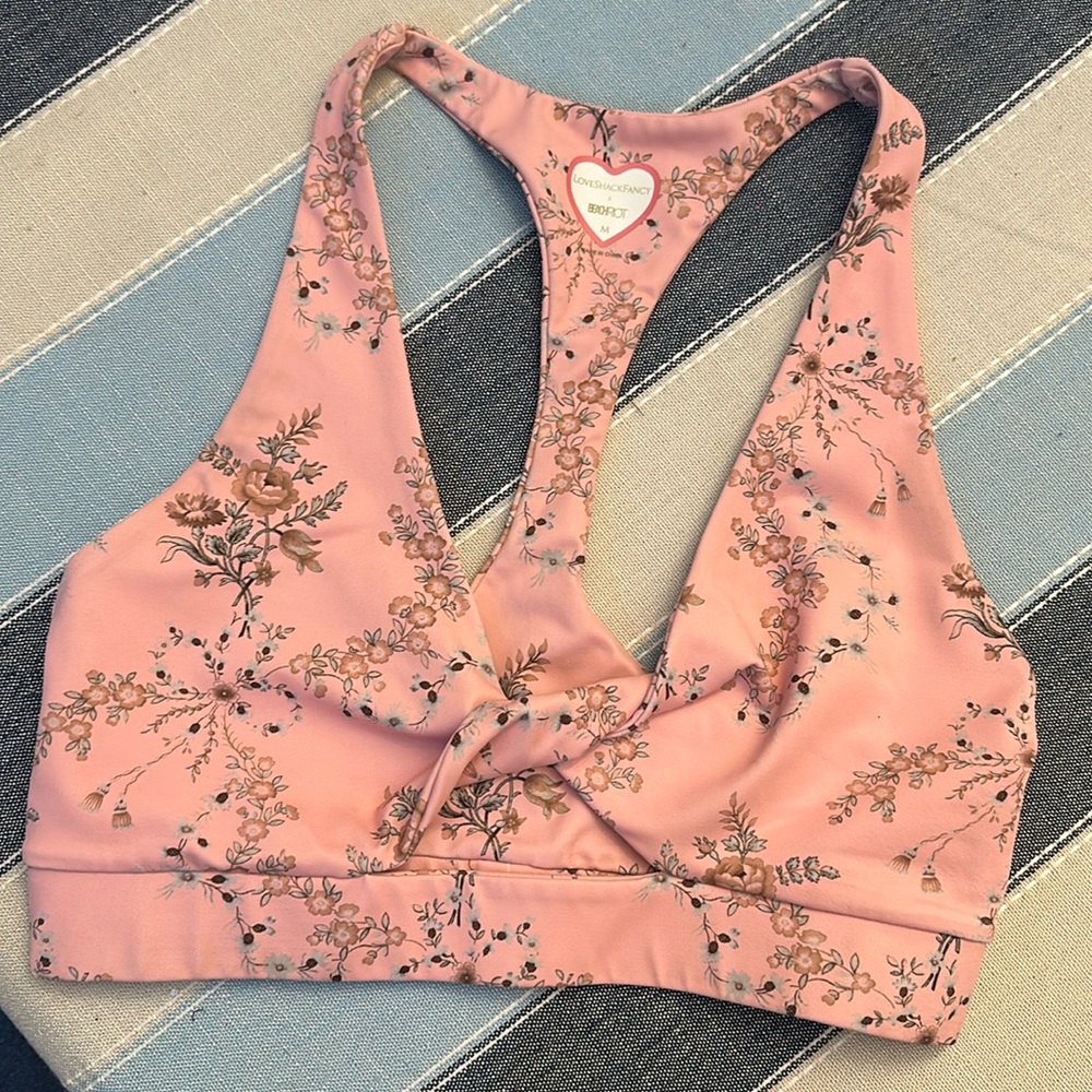 *SOLD* Love Shack Fancy Twist Front with cut out Bra- Size M Excellent Condition